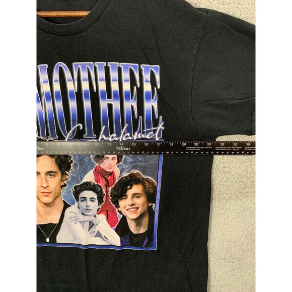 TIMOTHEE CHALAMET Collage Short Sleeve T-Shirt Youth Large (L) Willy Wonka Dune - Picture 6 of 8